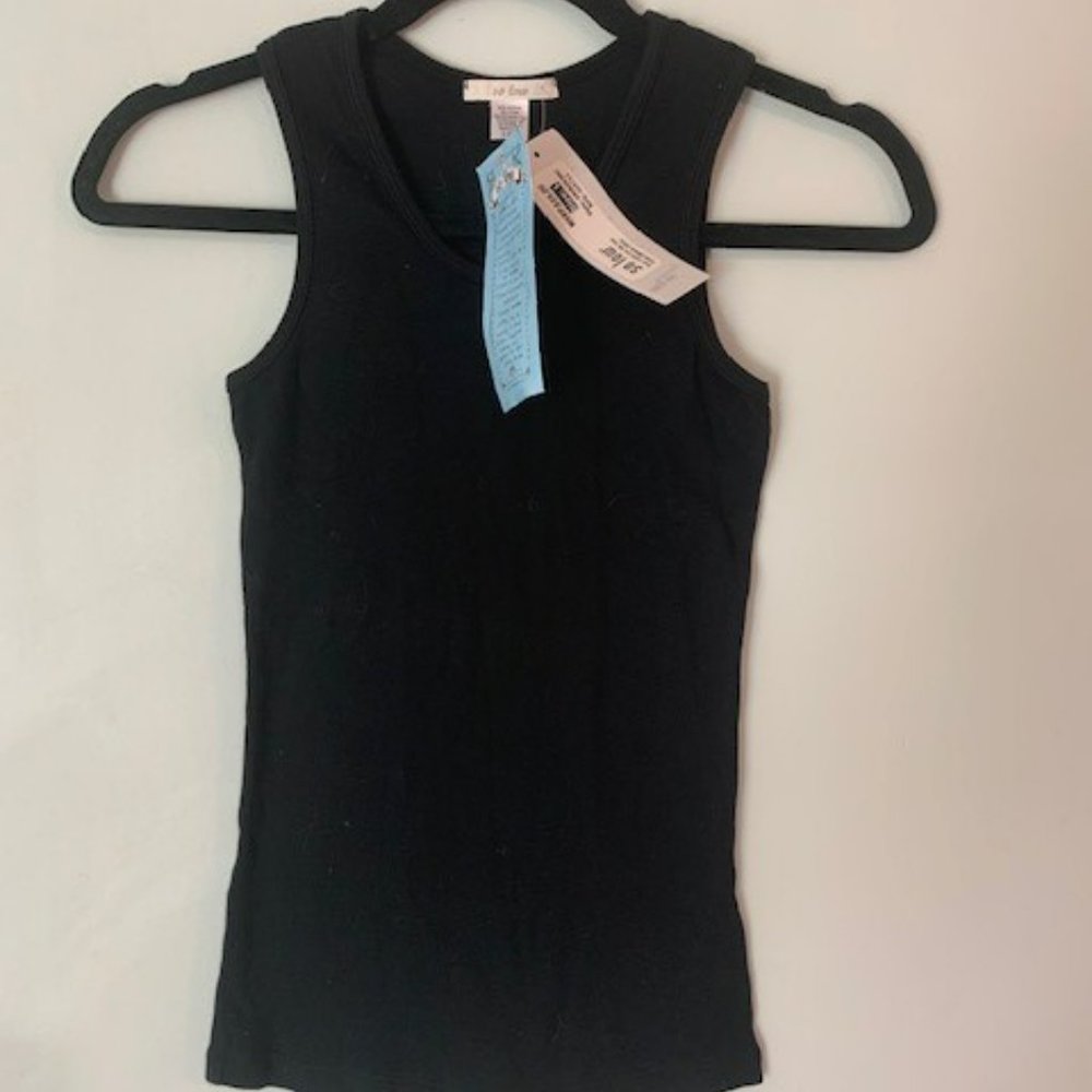 So Low black ribbed tank girls large 14 NWT $25